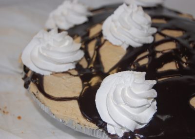 Chocolate Peanut Butter Pie Closeup