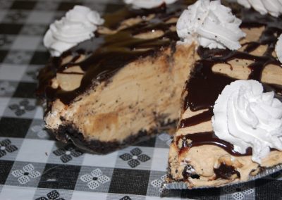 Chocolate Peanut Butter Pie Cross Section